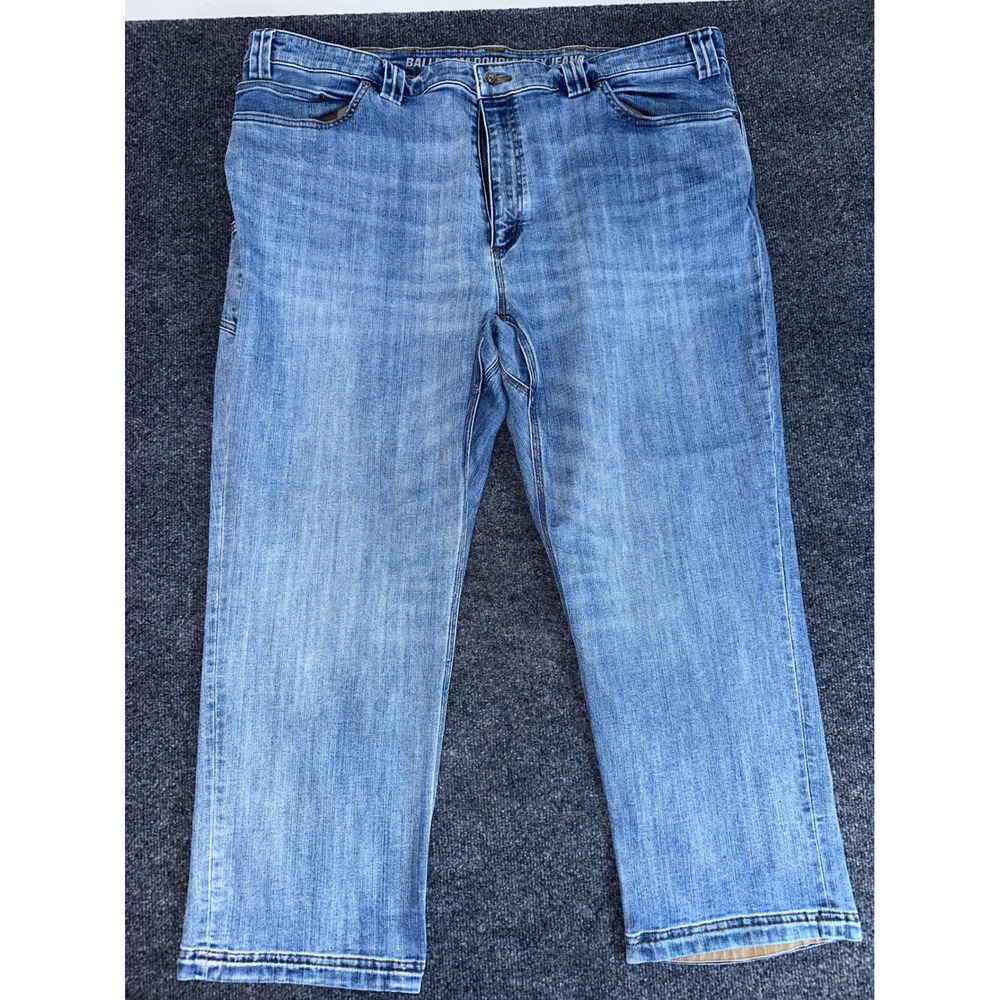 Duluth Trading Co Ballroom Double Flex Jeans Mens 44x28 Light Wash Relaxed Fit - Picture 4 of 8